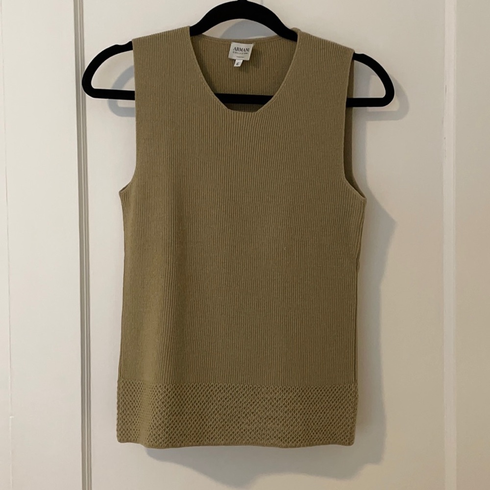 Armani sleeveless sweater